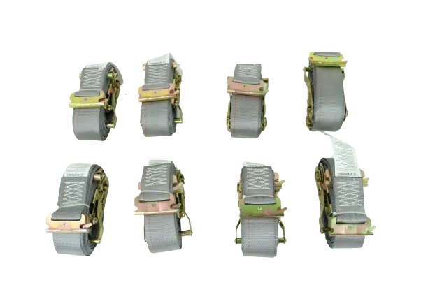 2" x 16' Grey Interior Van Strap Ratchet Assembly | Pack of 8 | E-Track Fitting