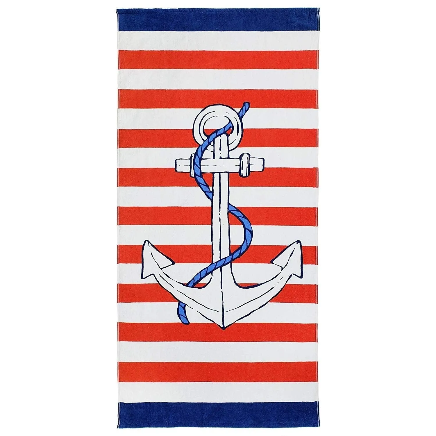 Anchor Kids Beach Towels 100% Cotton 30'' X 60" Rectangle Single Piece