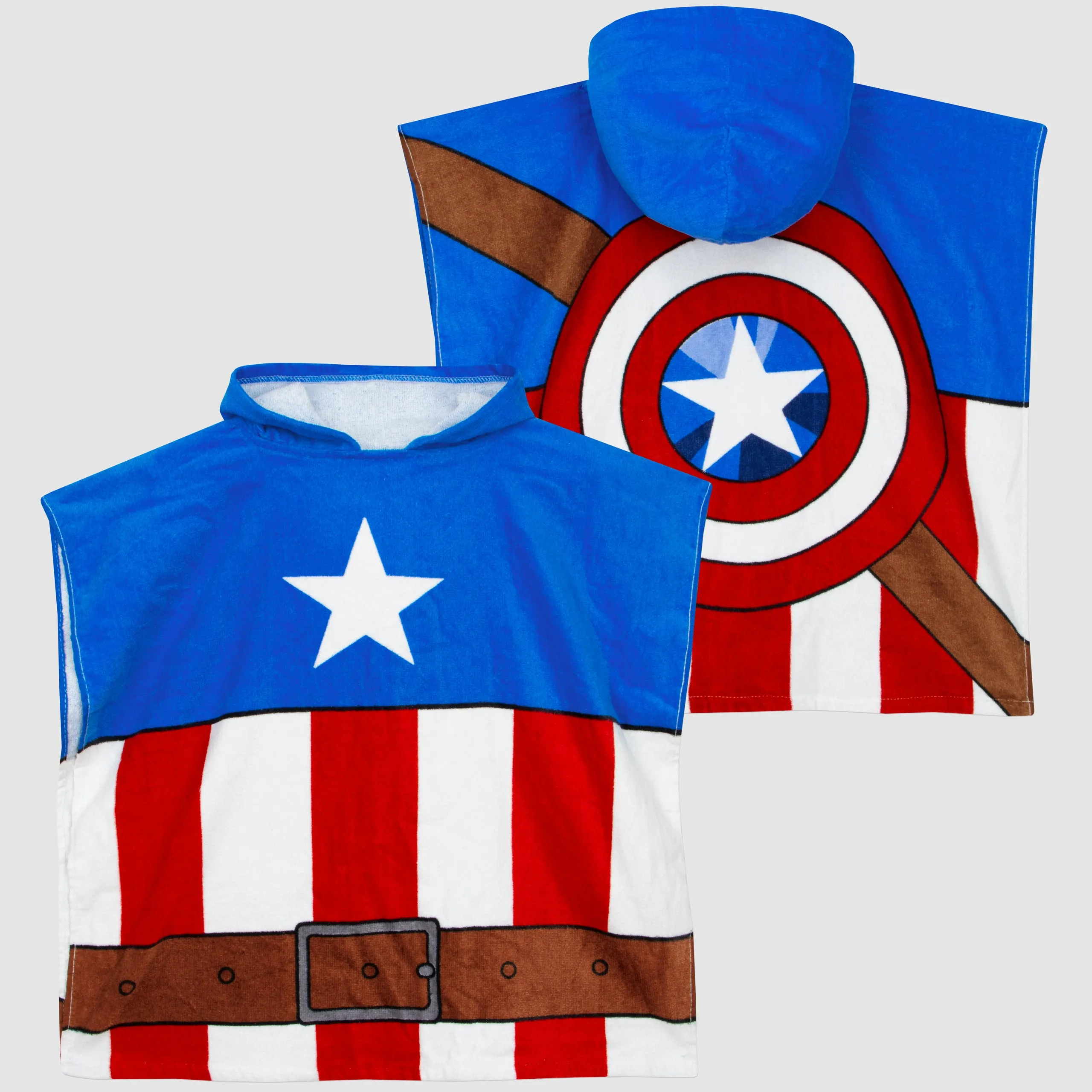 Avengers Captain America Towel Poncho