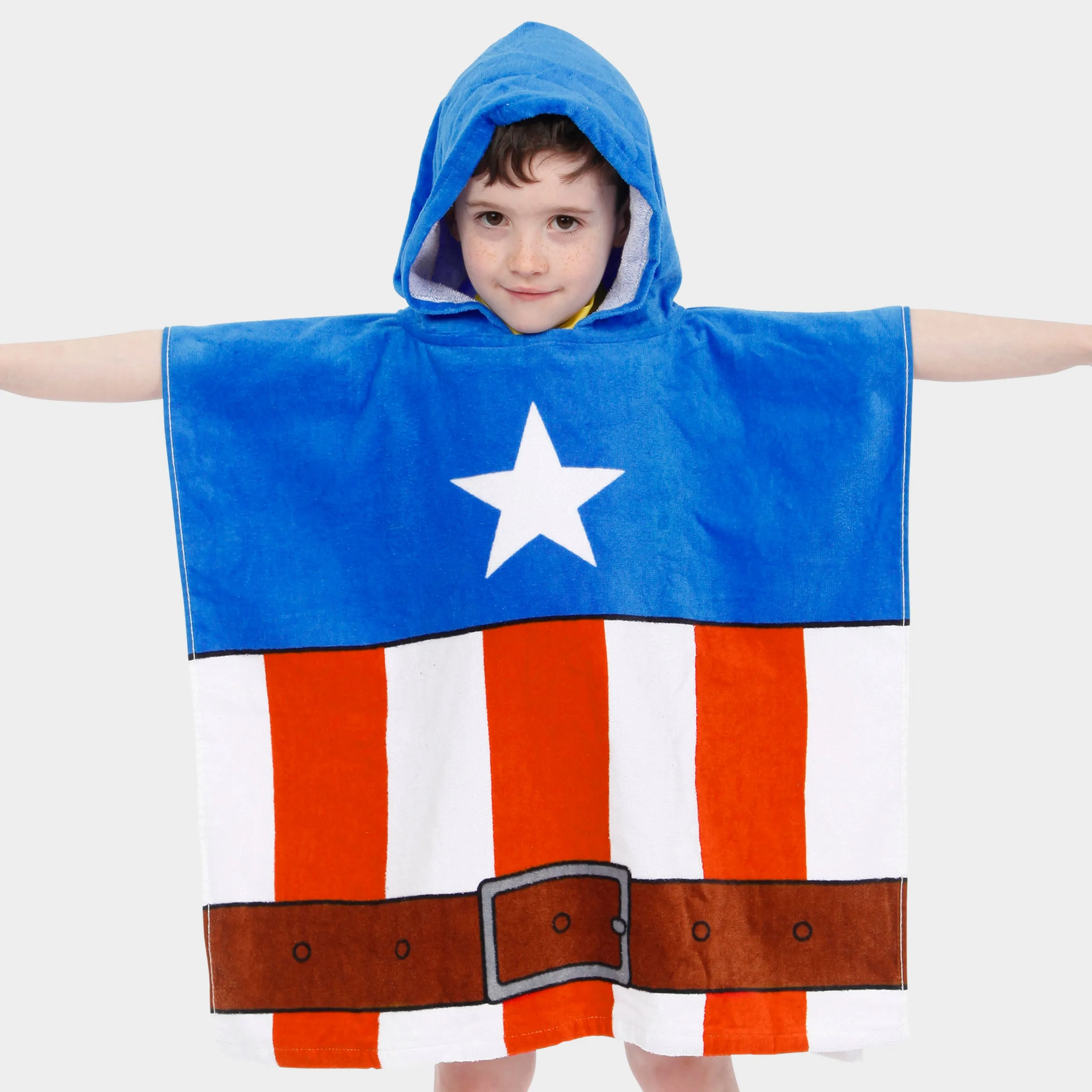 Avengers Captain America Towel Poncho