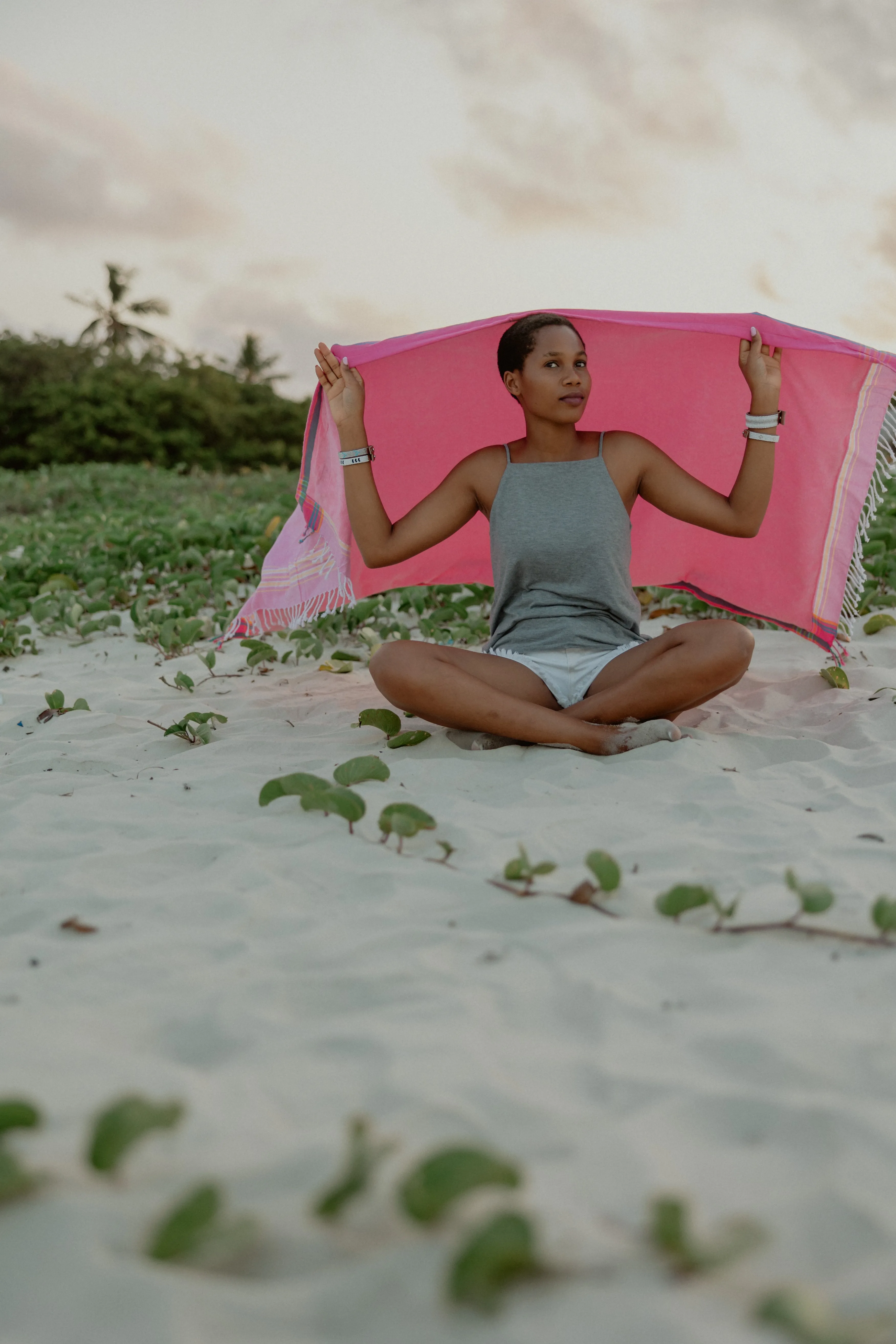 Baby Pink Kenyan Beach Towel
