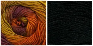 BLACK   FOLIAGE - Embossed Phoenix Vortex Shawl KIT