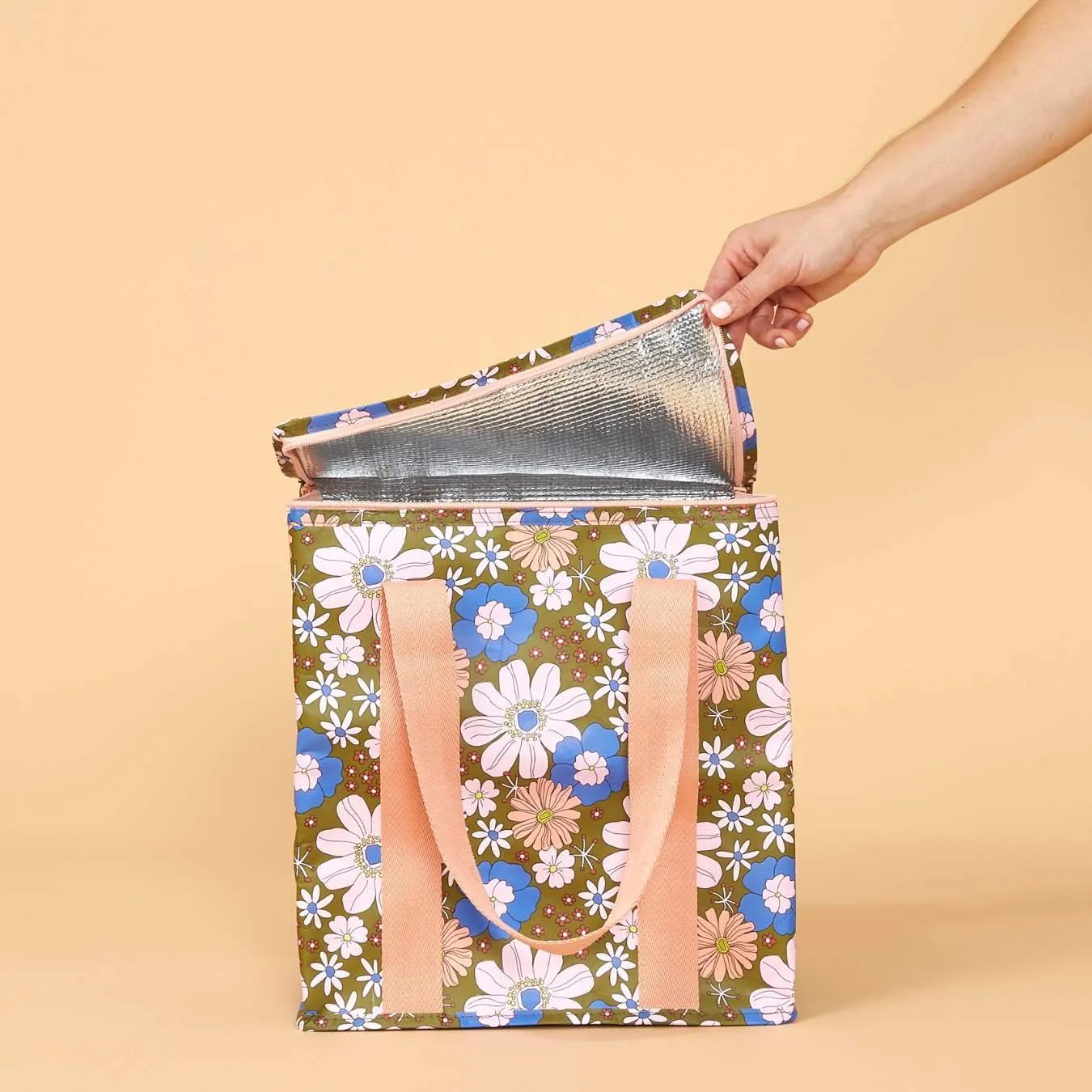 Cooler Bag Blue Flowers