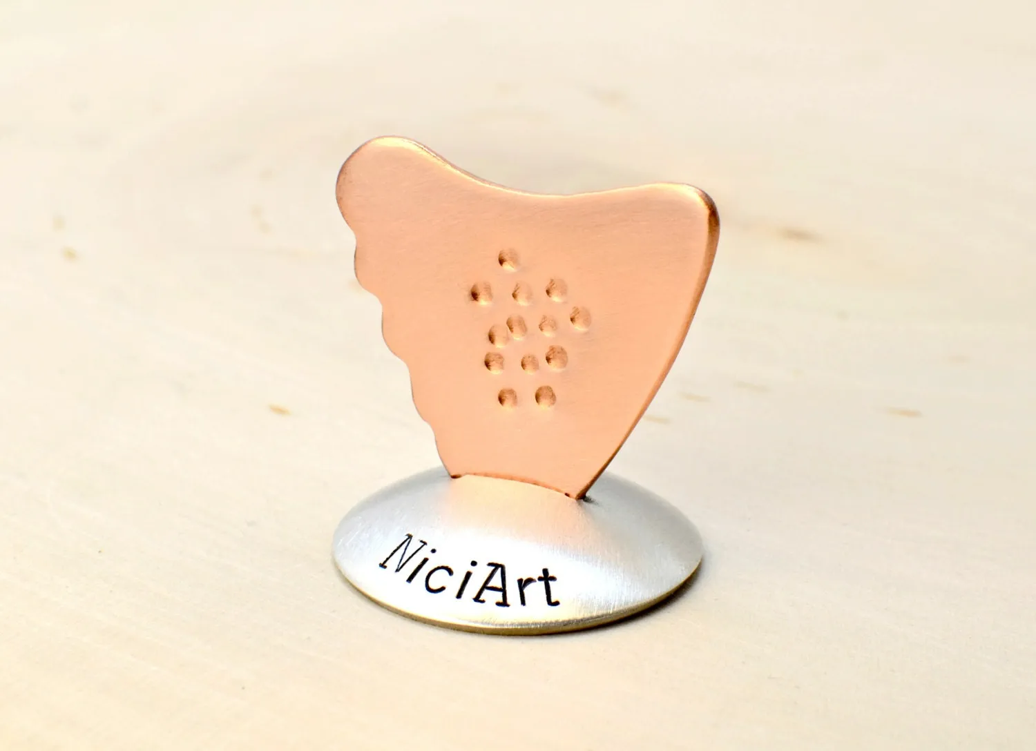 Copper Guitar Pick with Non-Slip Surface