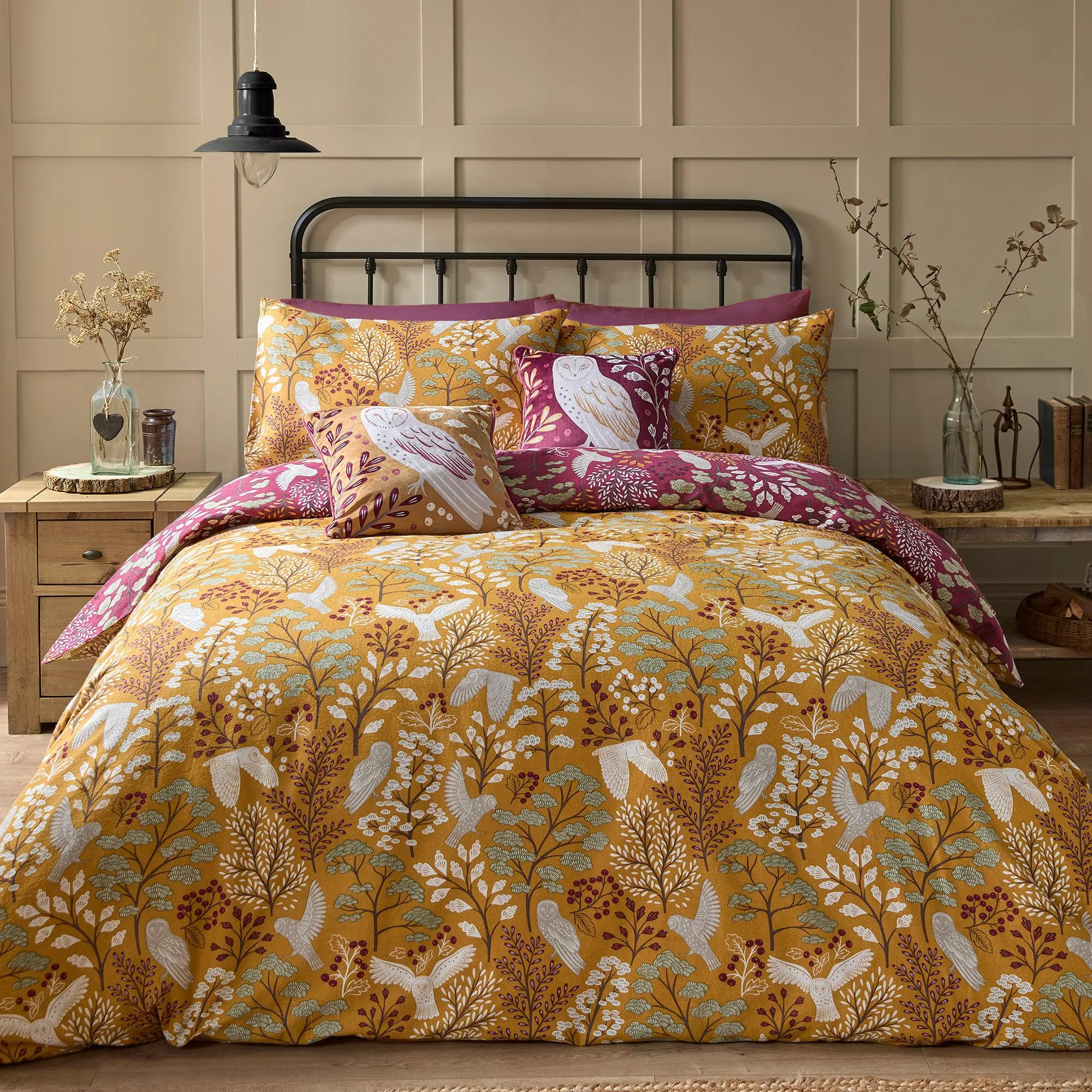 D & D Lodge Enchanted Duvet Cover Set - Gold