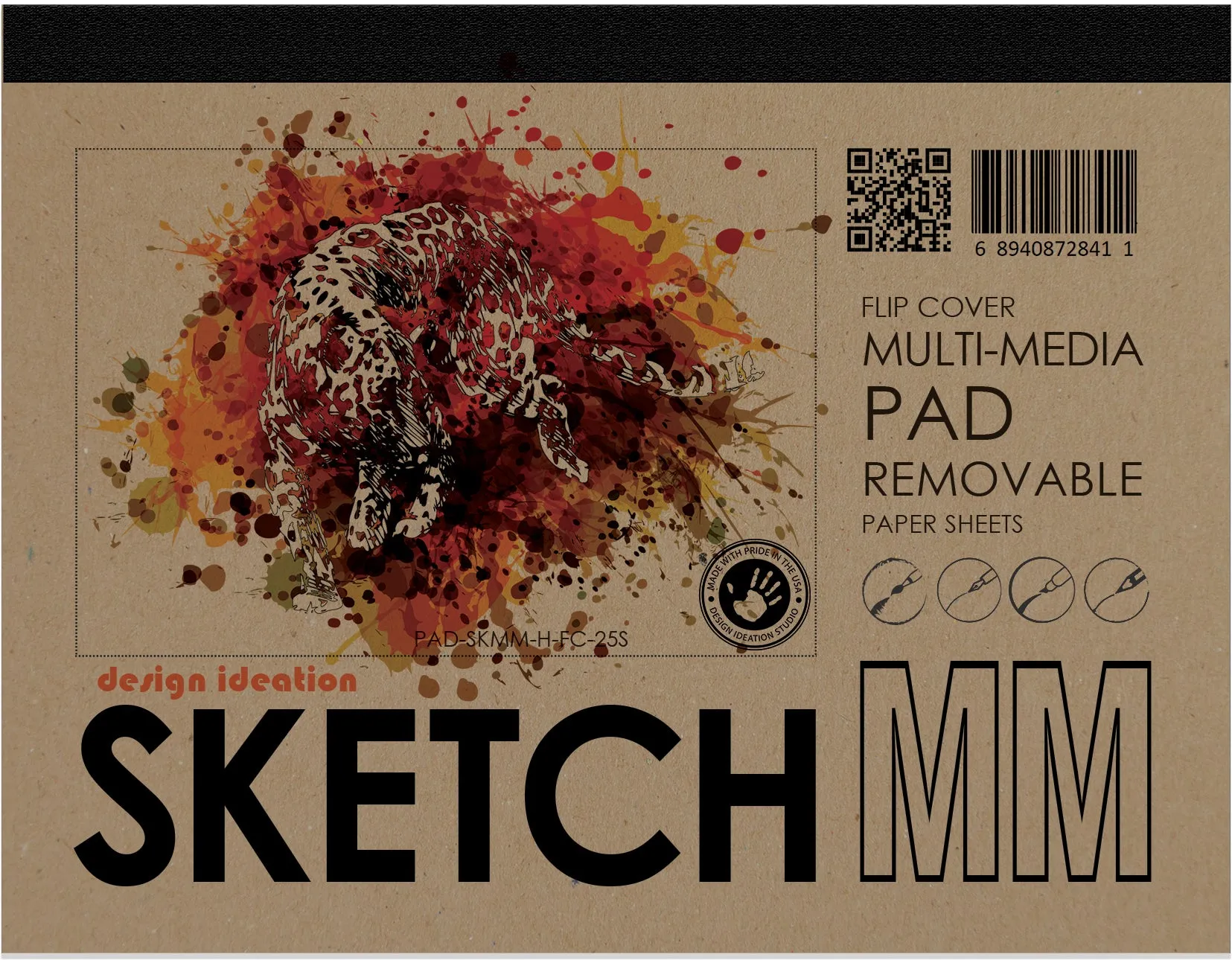 Design Ideation SKETCH. FLIP COVER Pad. Removable Sheet. Multi-Media. (11" x 8.5") FCP-2550-TS