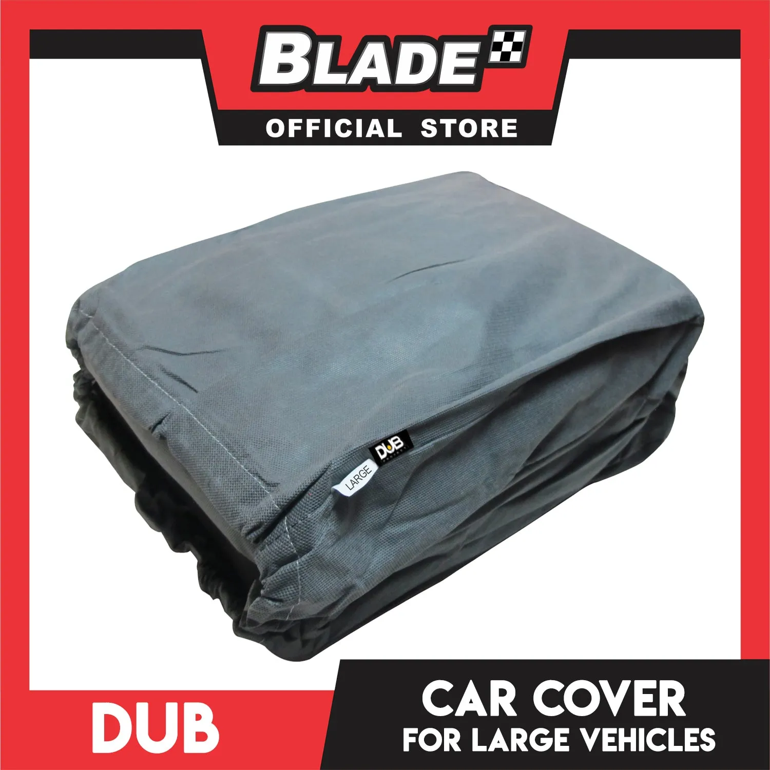 Dub Car Cover Water Resistant Large (Grey) Indoor Dustproof, UV Resistant Cover, Scratch Resistant