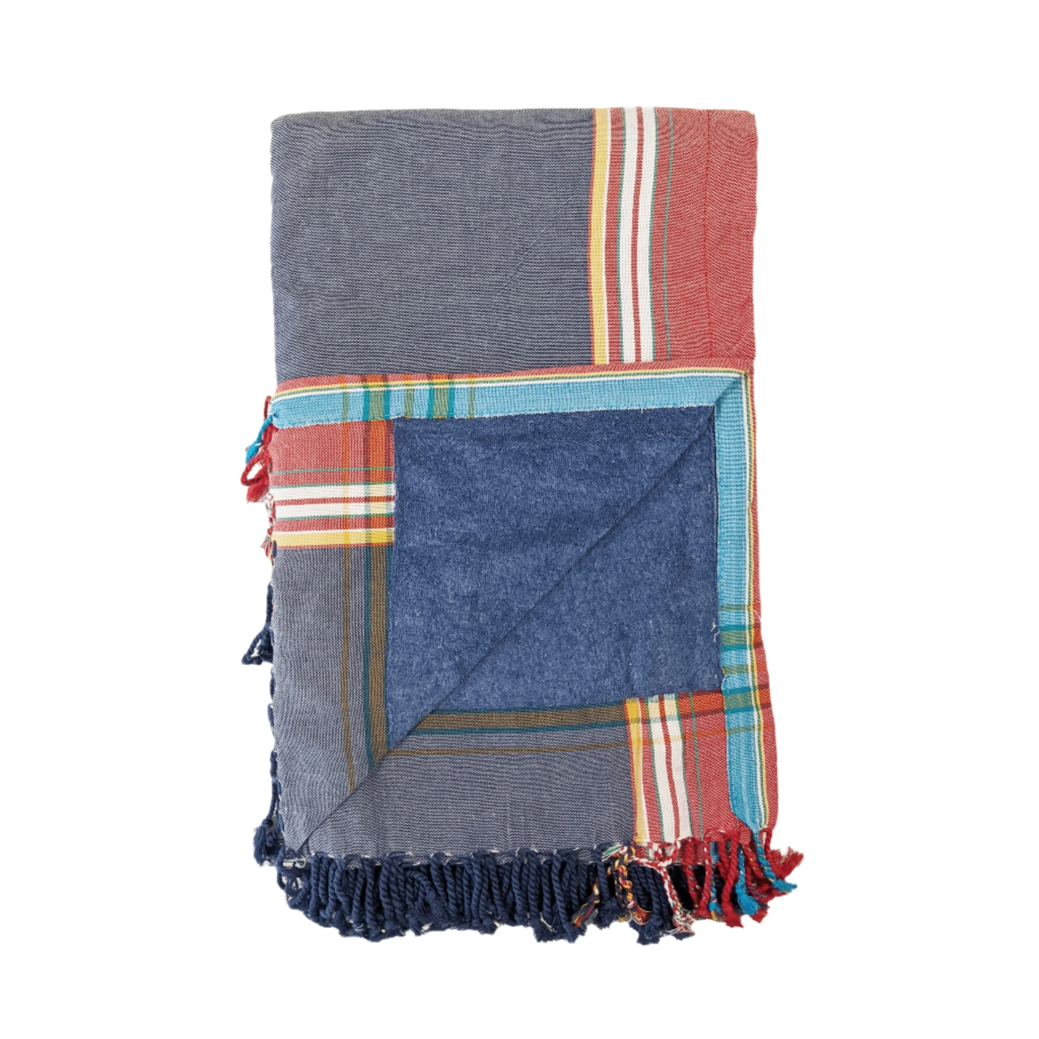 Dusty Navy Kenyan Beach Towel