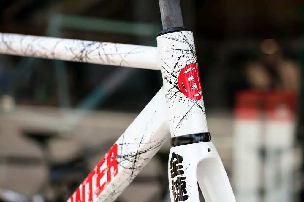 Engine11 Sprinter Track Frame - White & Black Splatter - Large
