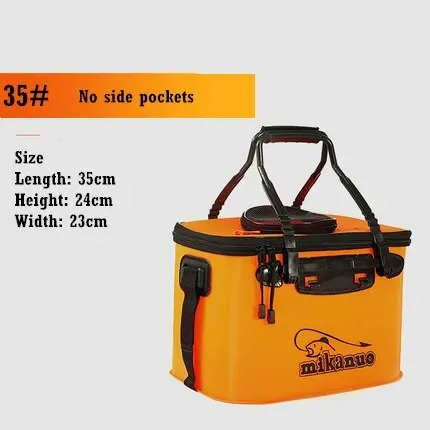 Fishing live bait tank Bucket Folding Portable EVA Outdoor Fishing air pump sold separately