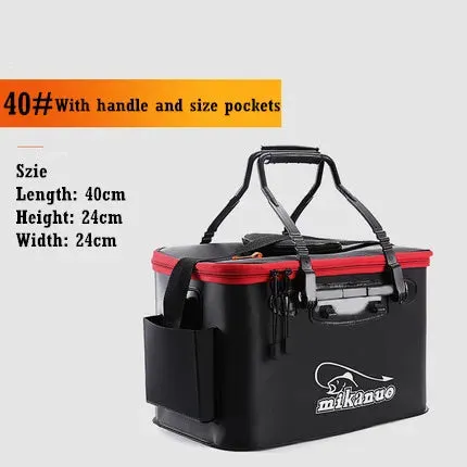 Fishing live bait tank Bucket Folding Portable EVA Outdoor Fishing air pump sold separately