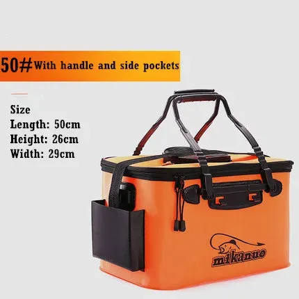 Fishing live bait tank Bucket Folding Portable EVA Outdoor Fishing air pump sold separately