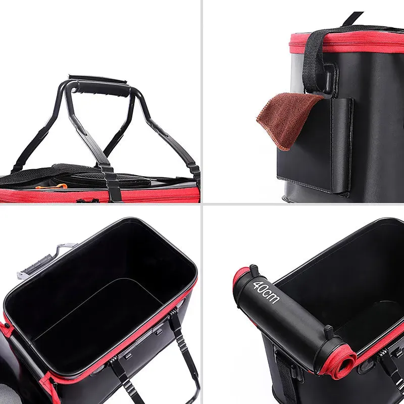 Fishing live bait tank Bucket Folding Portable EVA Outdoor Fishing air pump sold separately