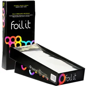 Framar 5"x12" Pre Cut Smooth Foil It Sheets - Light Silver / 500 Sheets