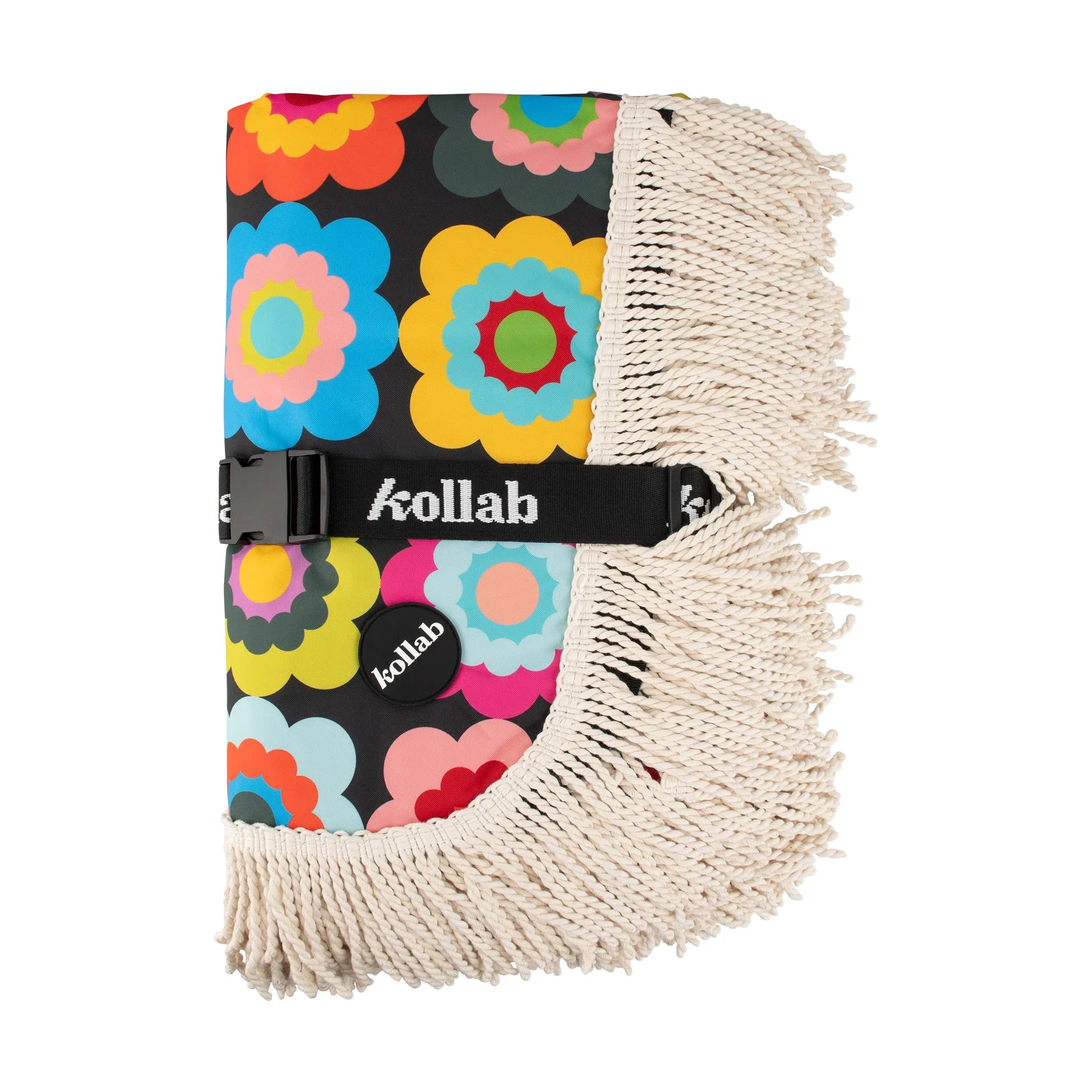 Fringed Medium Picnic Mat Retro Chic