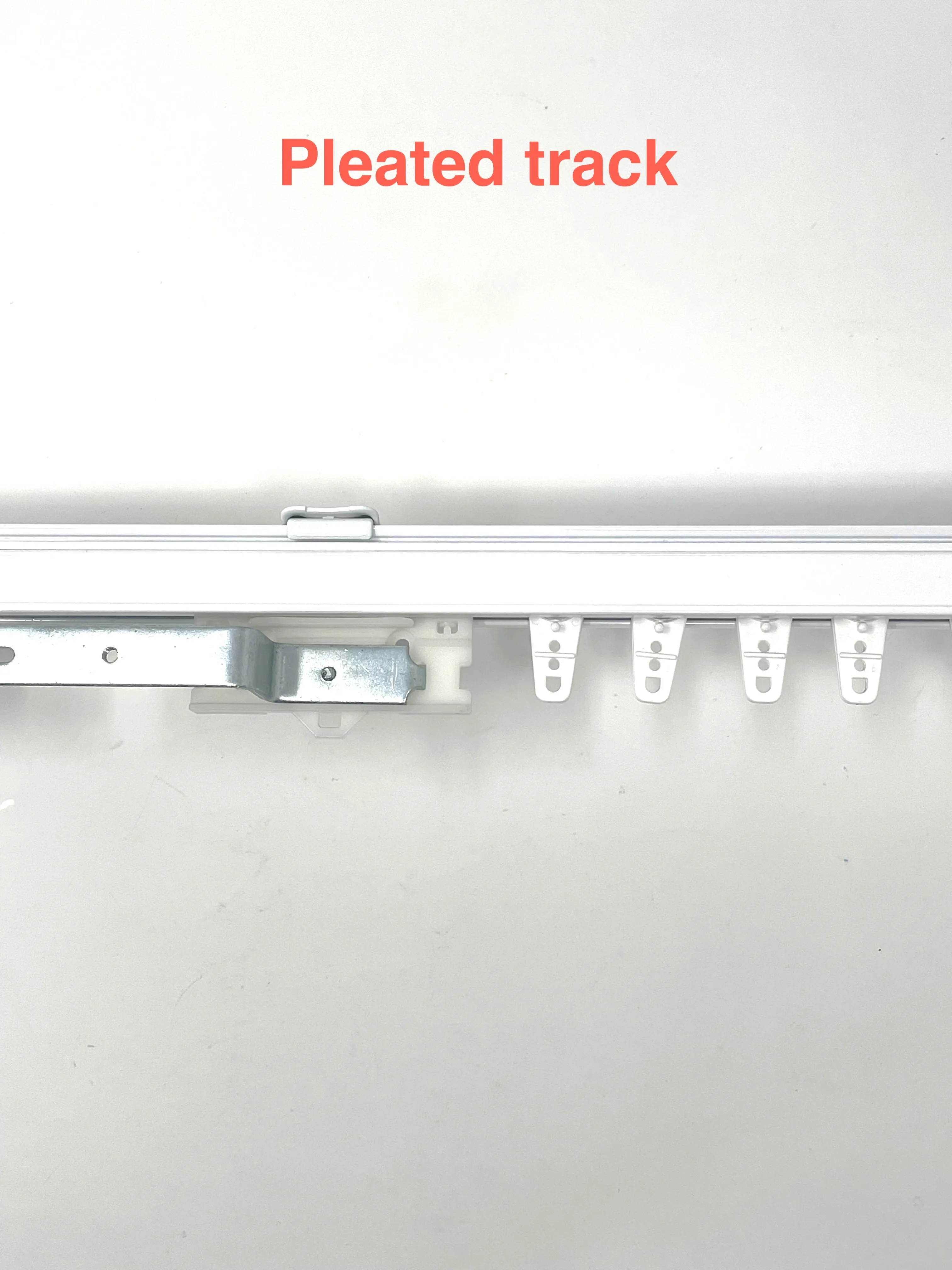 Heavy duty tracks for curtain and drapery, window treatment hardware.
