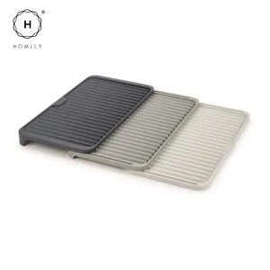 Homlly 3 Tier Expandable Draining Non Slip Mat