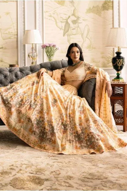 IRIS PRINTED LEHENGA SET - Ready To Ship