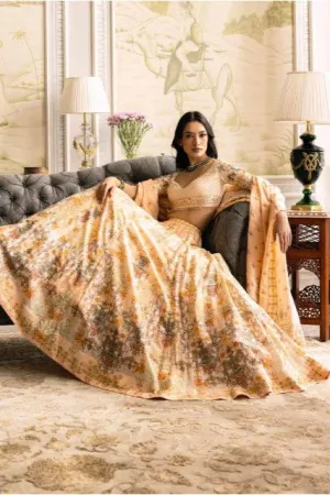 IRIS PRINTED LEHENGA SET - Ready To Ship