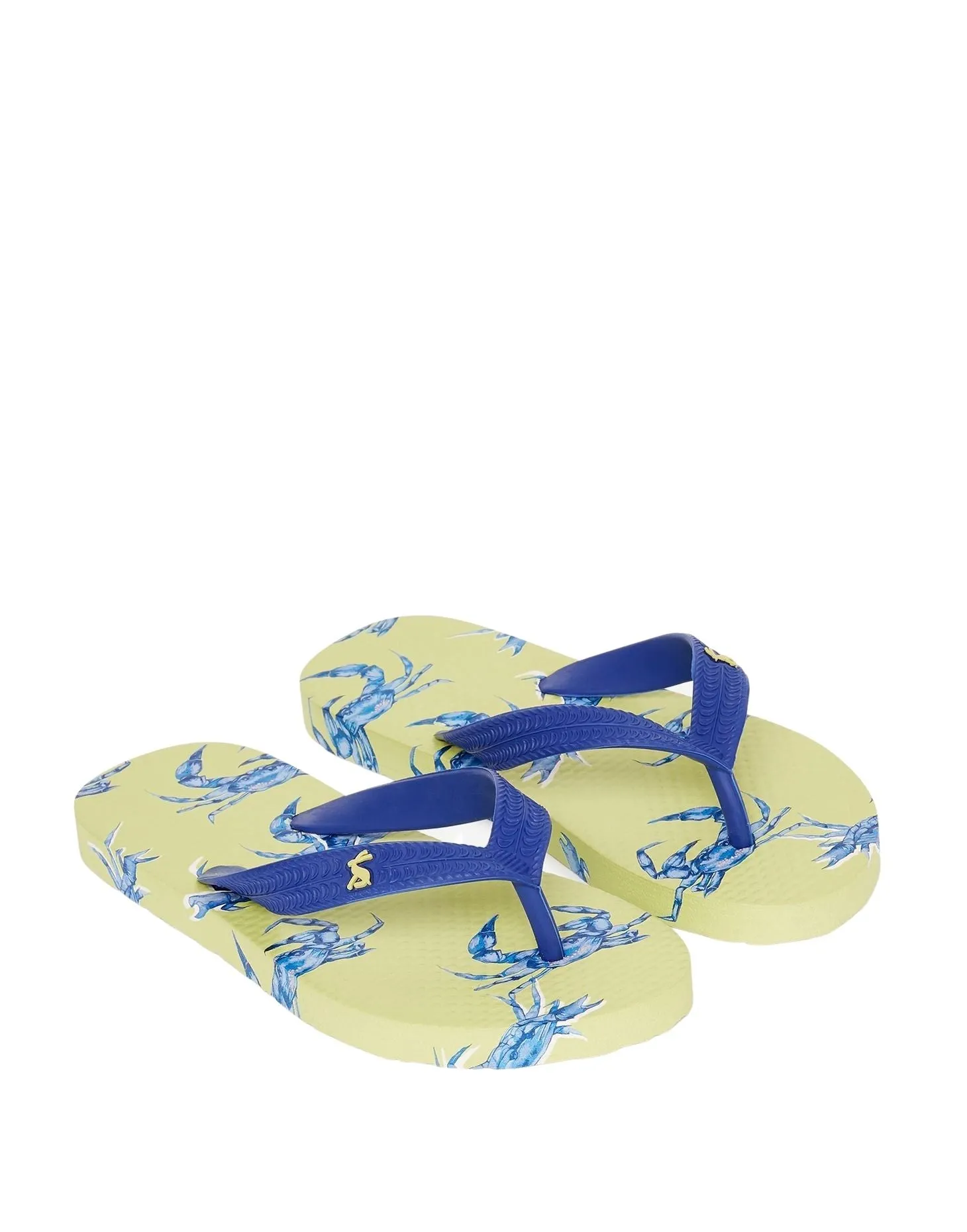 Joules Flip Flops - Lime Green Crab