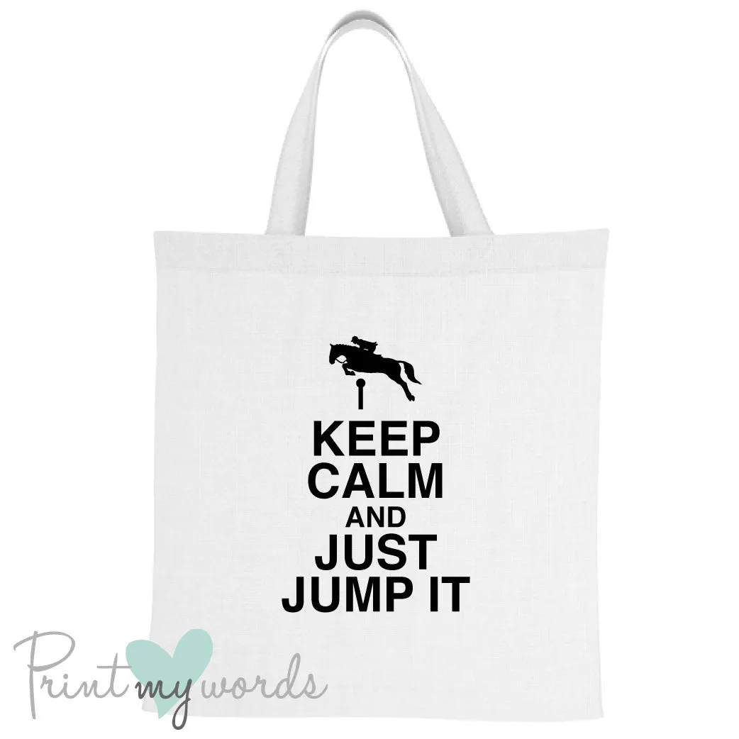 Keep Calm Funny Equestrian Tote Bag