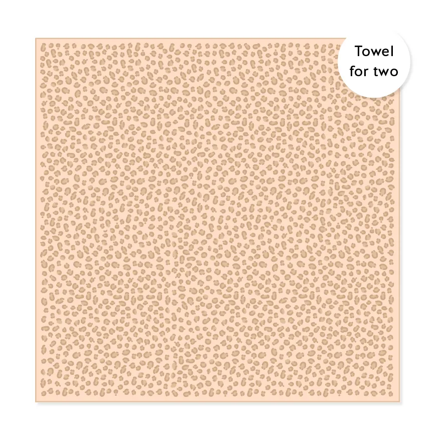 Leopard | Sand Free Towel for Two