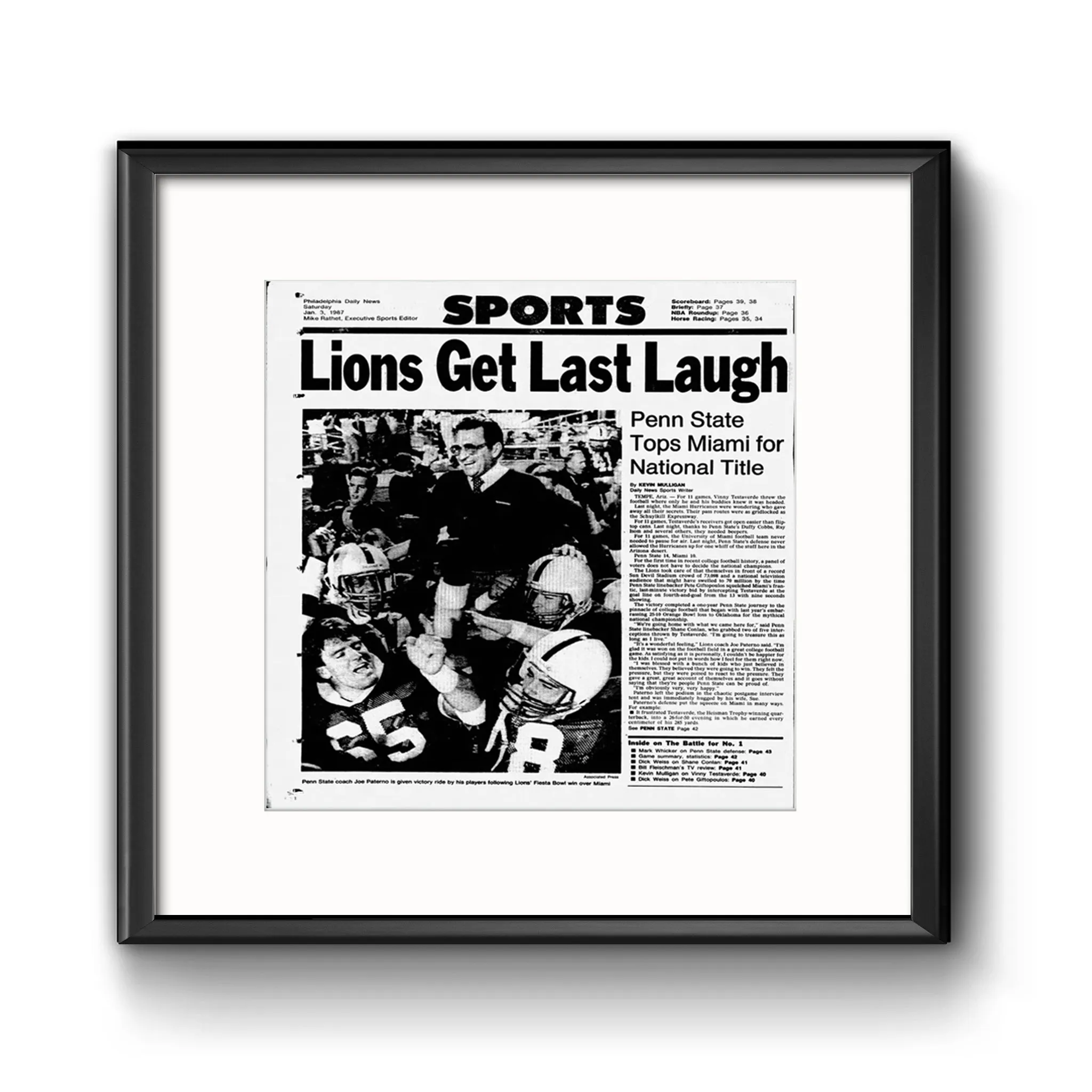 Lions Get Last Laugh