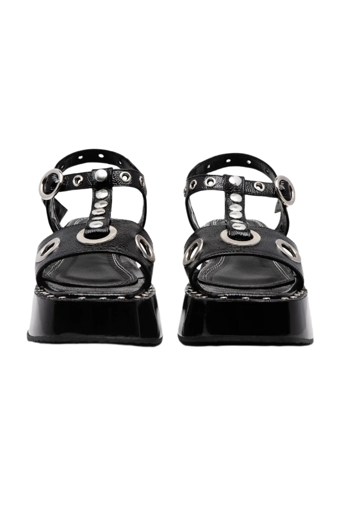 lonnie / black cracked patent