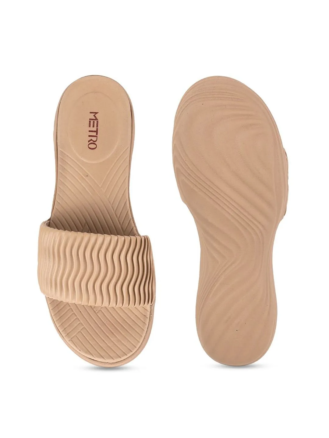 Metro Textured Platform Heels Sandals