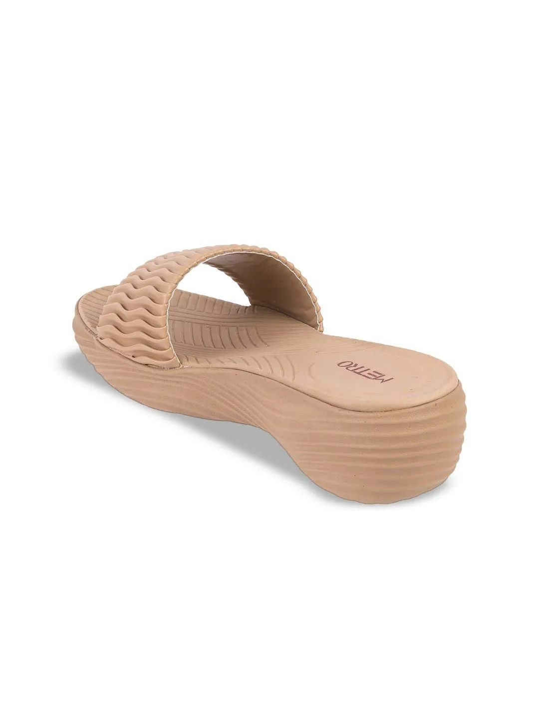 Metro Textured Platform Heels Sandals