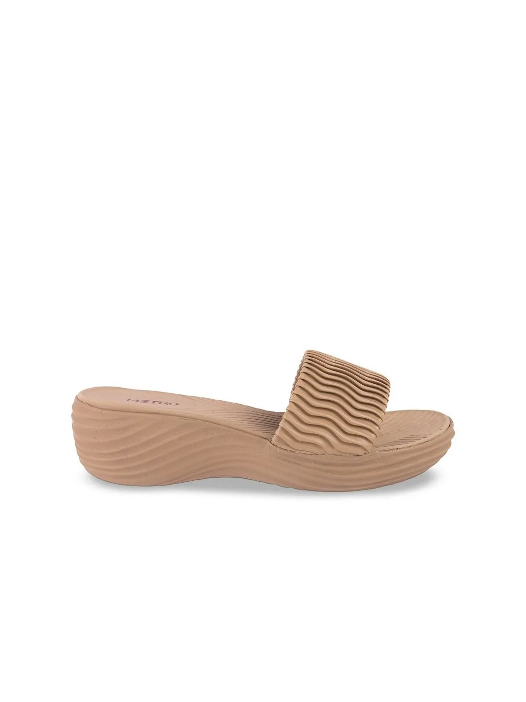 Metro Textured Platform Heels Sandals