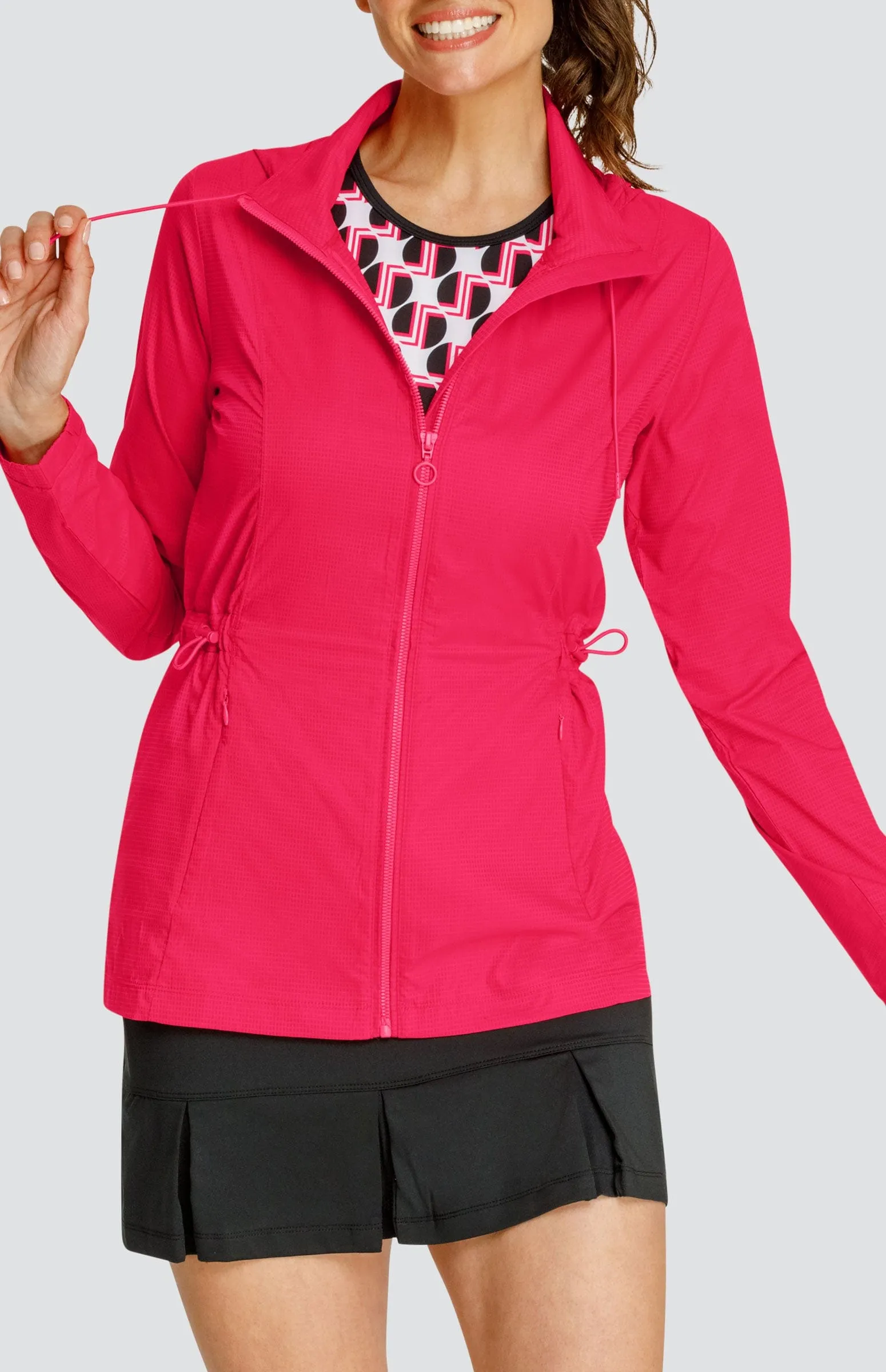 Nola Water Resistant Jacket - Wild Cherry