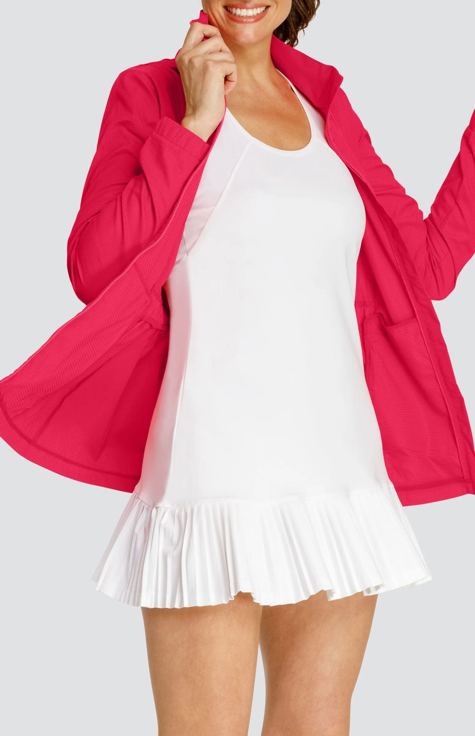 Nola Water Resistant Jacket - Wild Cherry