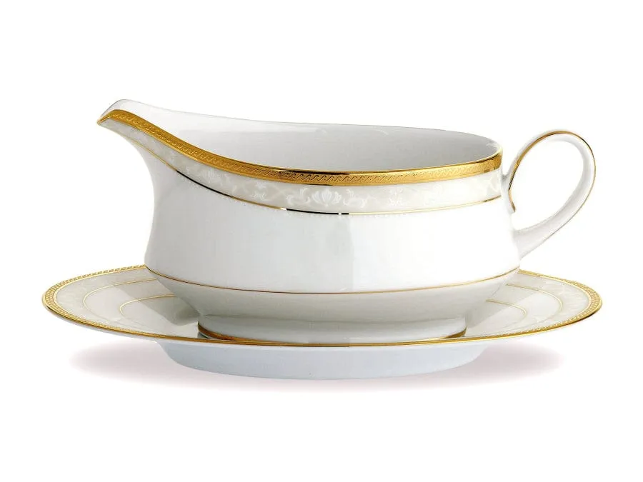 Noritake Hampshire Gold Gravy Boat & Saucer 500ml HAMPG012