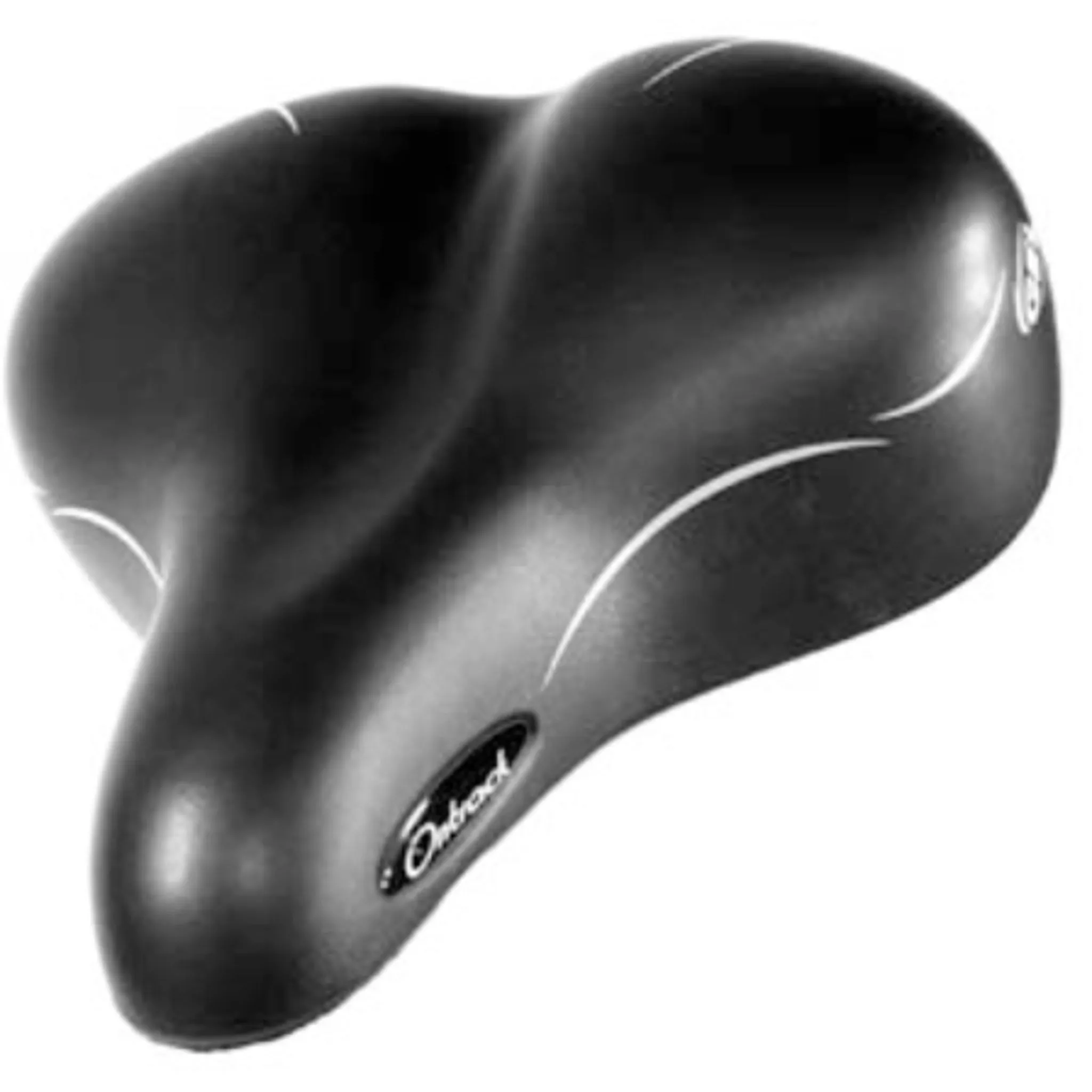On Track Saddle Unisex Wide Gel Base Cut Black