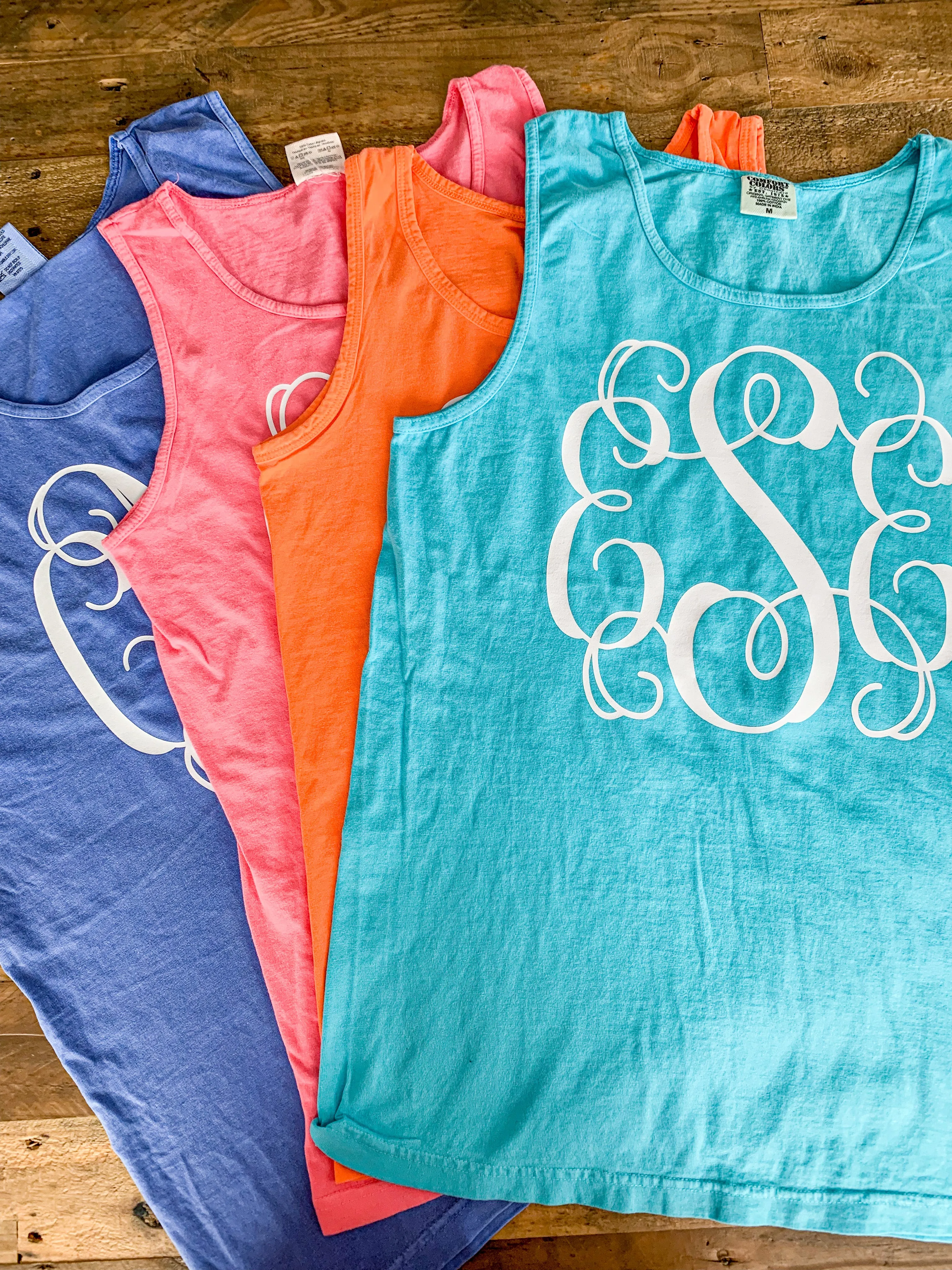 Oversized Monogram Tank Top