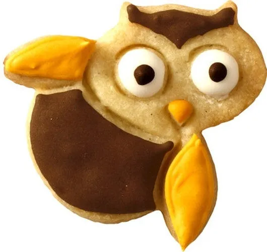 Owl Cookie Cutter with Embossed Detail
