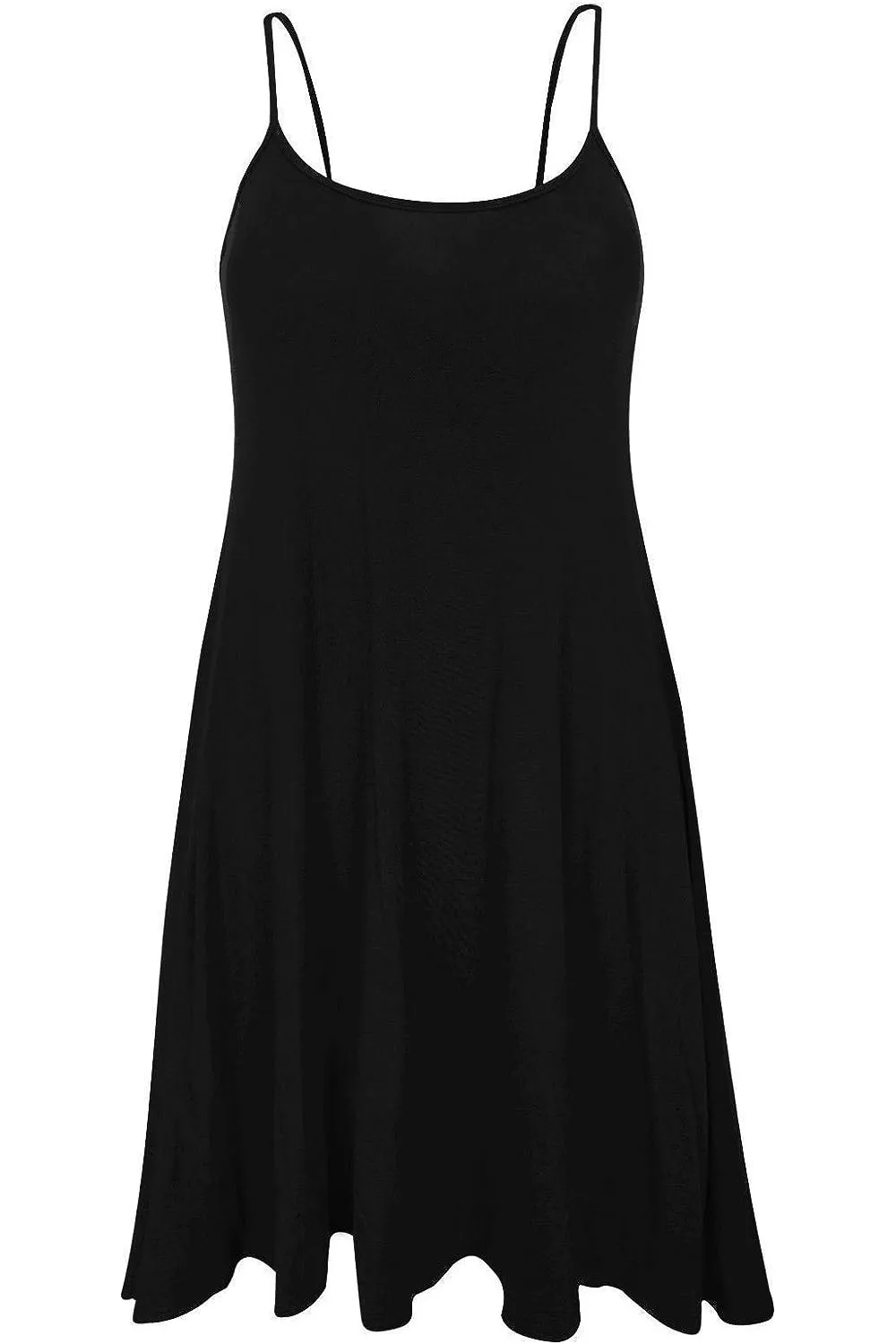 Plus Size Strappy Mini Dress Vest Top