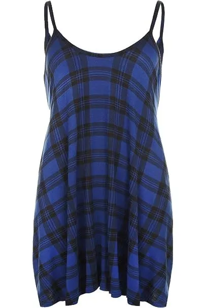 Plus Size Strappy Mini Dress Vest Top