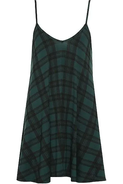 Plus Size Strappy Mini Dress Vest Top