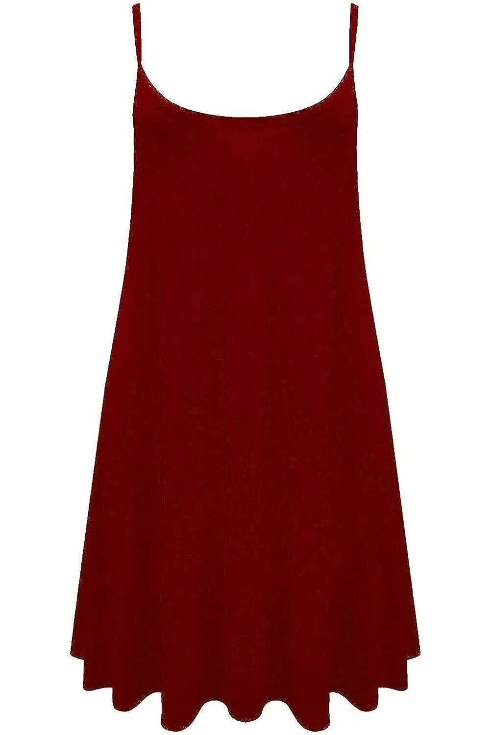 Plus Size Strappy Mini Dress Vest Top