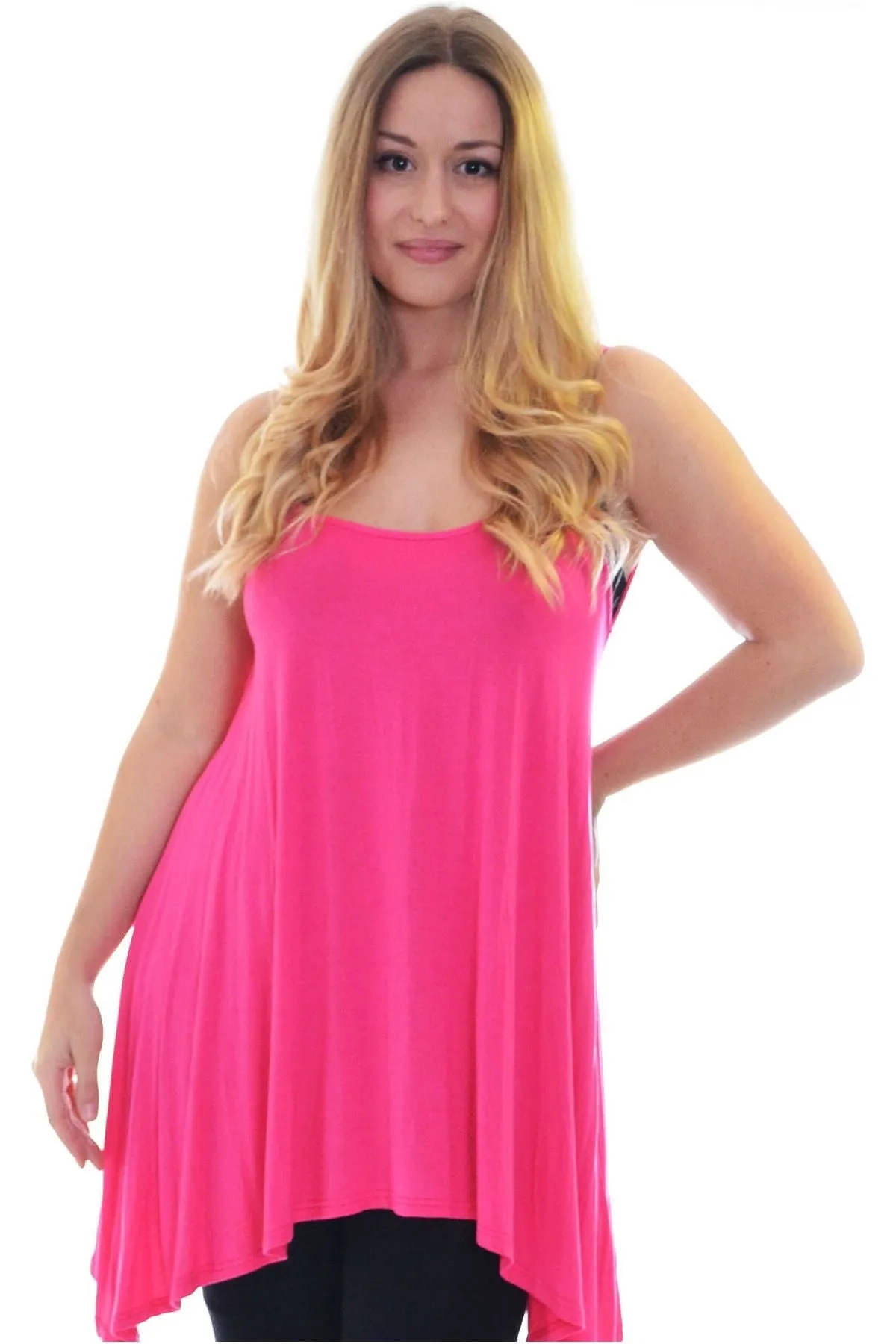 Plus Size Strappy Mini Dress Vest Top