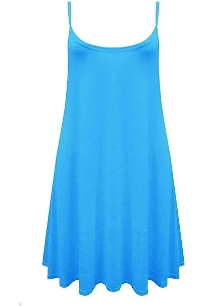 Plus Size Strappy Mini Dress Vest Top