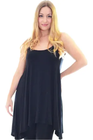 Plus Size Strappy Mini Dress Vest Top