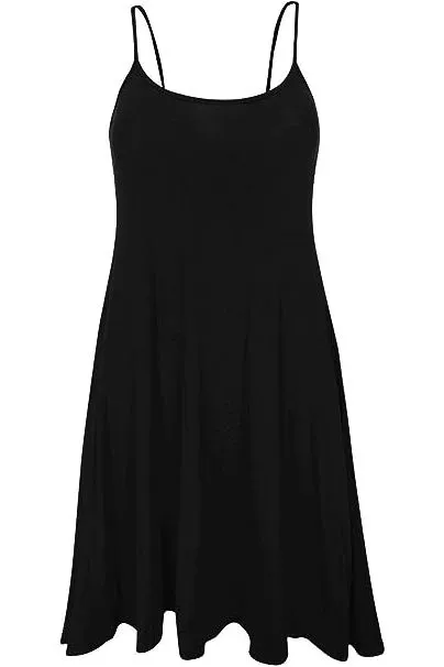 Plus Size Strappy Mini Dress Vest Top