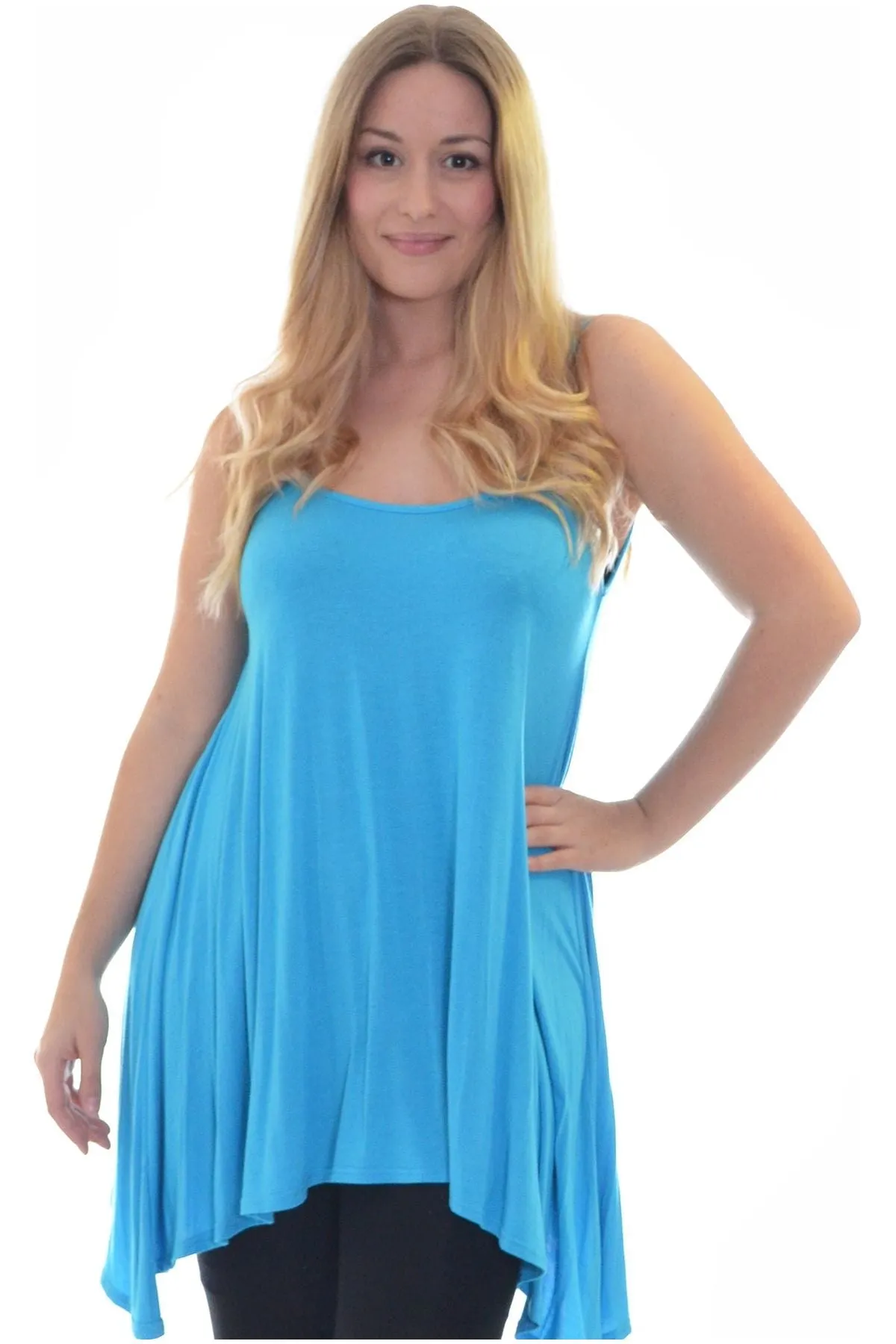 Plus Size Strappy Mini Dress Vest Top