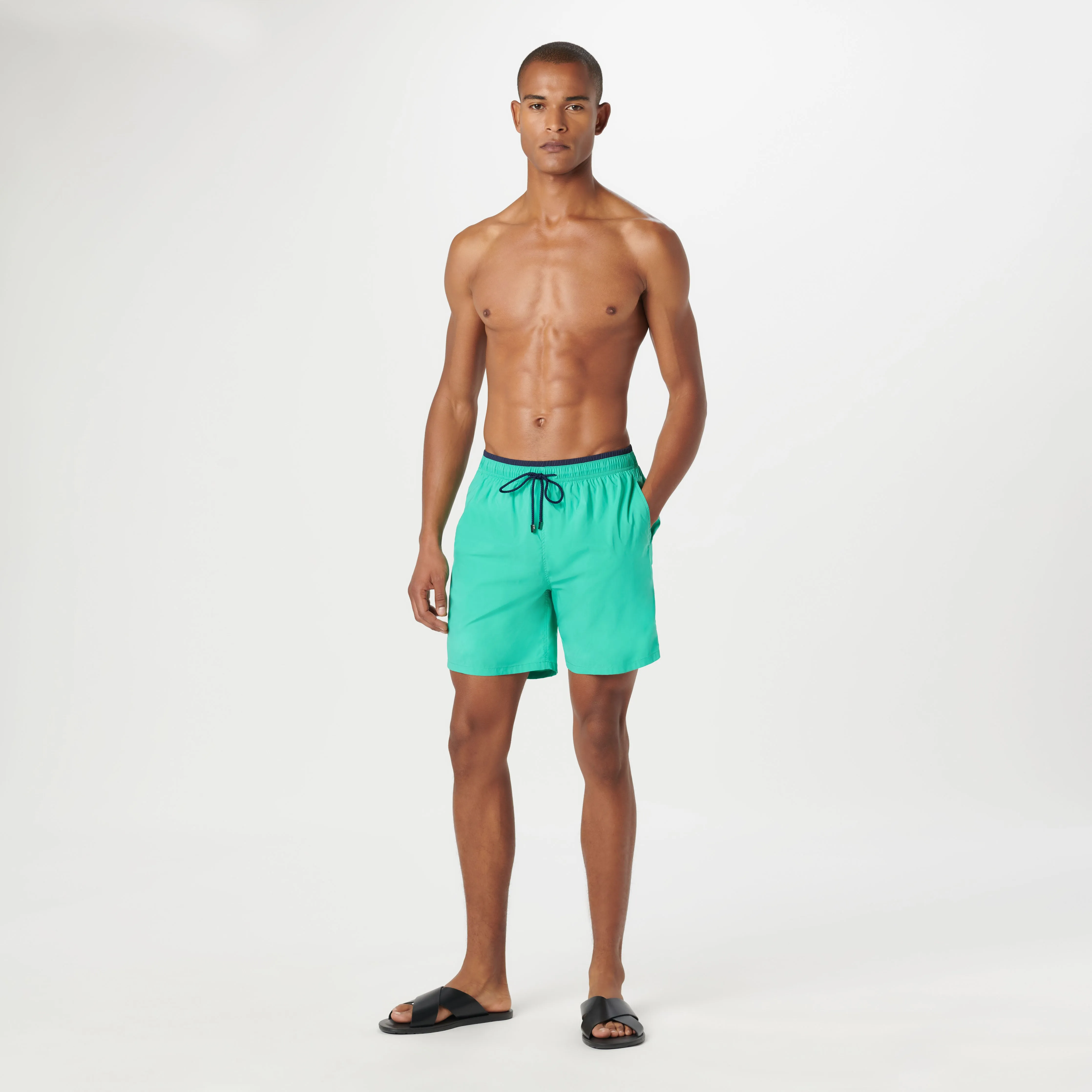 Quinn Solid Swim Trunks