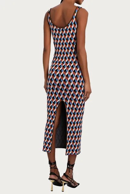 REYNOLDS KNIT MIDI DRESS