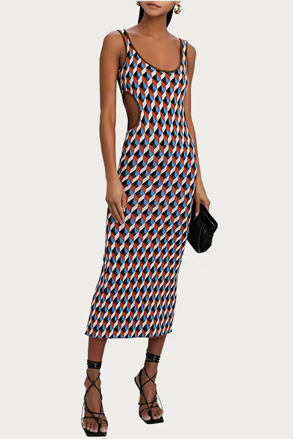 REYNOLDS KNIT MIDI DRESS