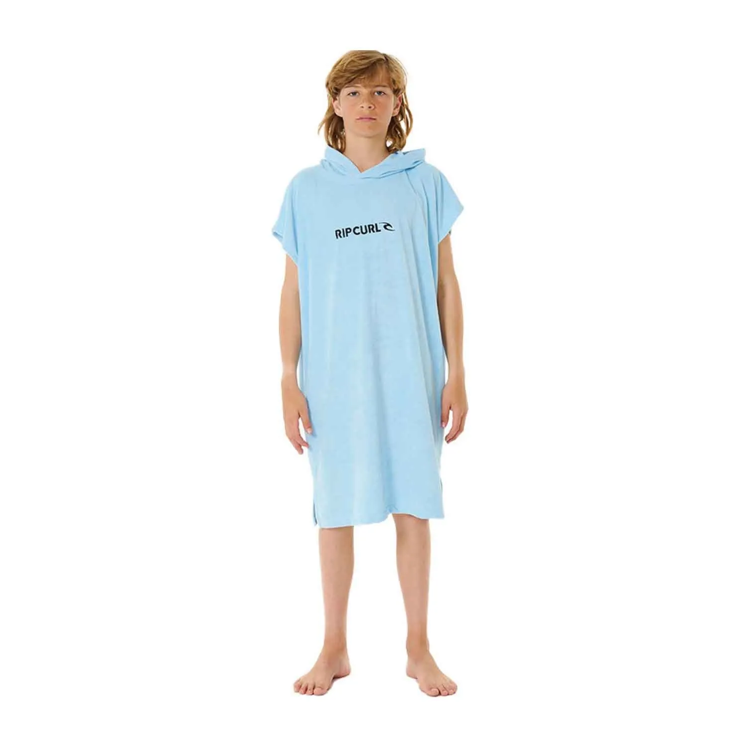 Rip Curl Brand Hooded Towel Boy Blue Lagoon